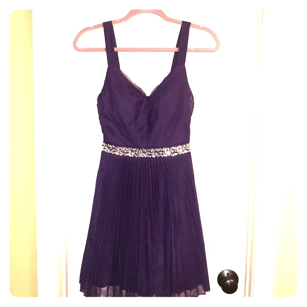 Purple and diamond homecoming/prom/ formal dress